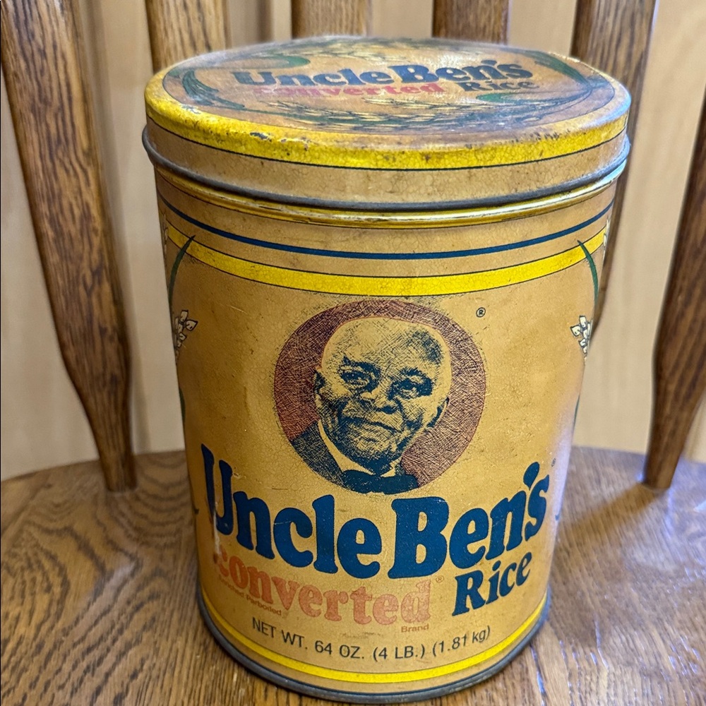 Yellow Rice Storage Tin